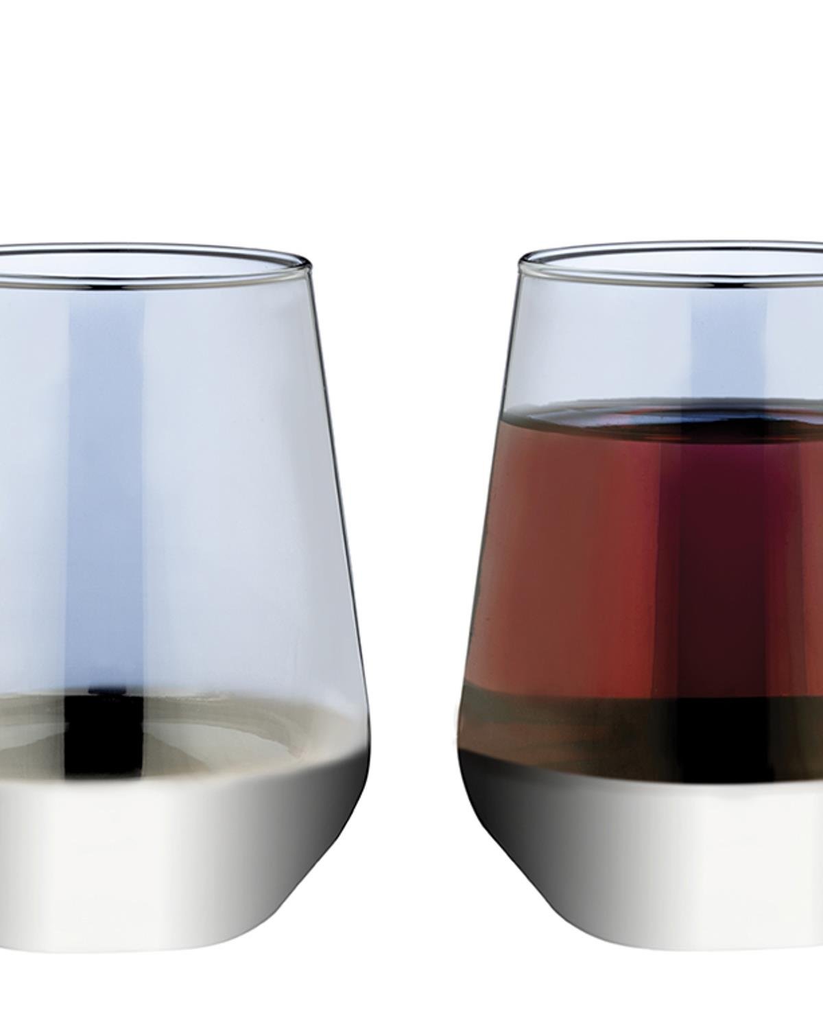 Lydia Чаша 2 бр. Стъкло 425 мл Сребърен