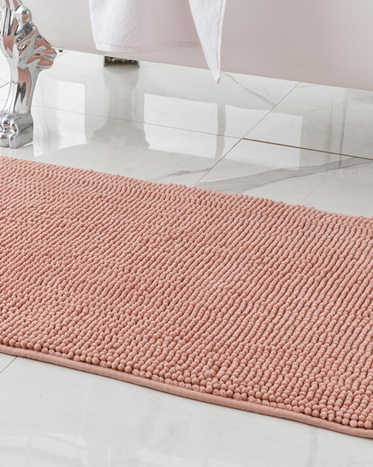 Maggy Постелка За Баня Спагети 60x100 см Светлорозов..
