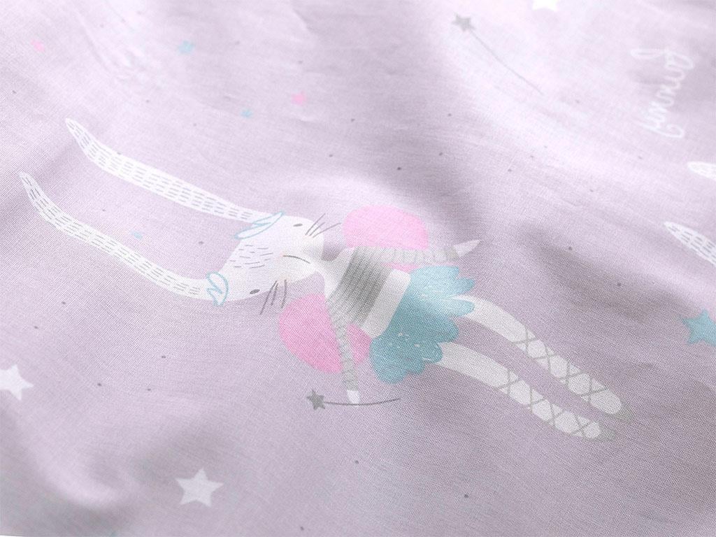 Magic Rabbit Бебешки Спален Комплект Памучен, Люляк., 100 X 150 Cm