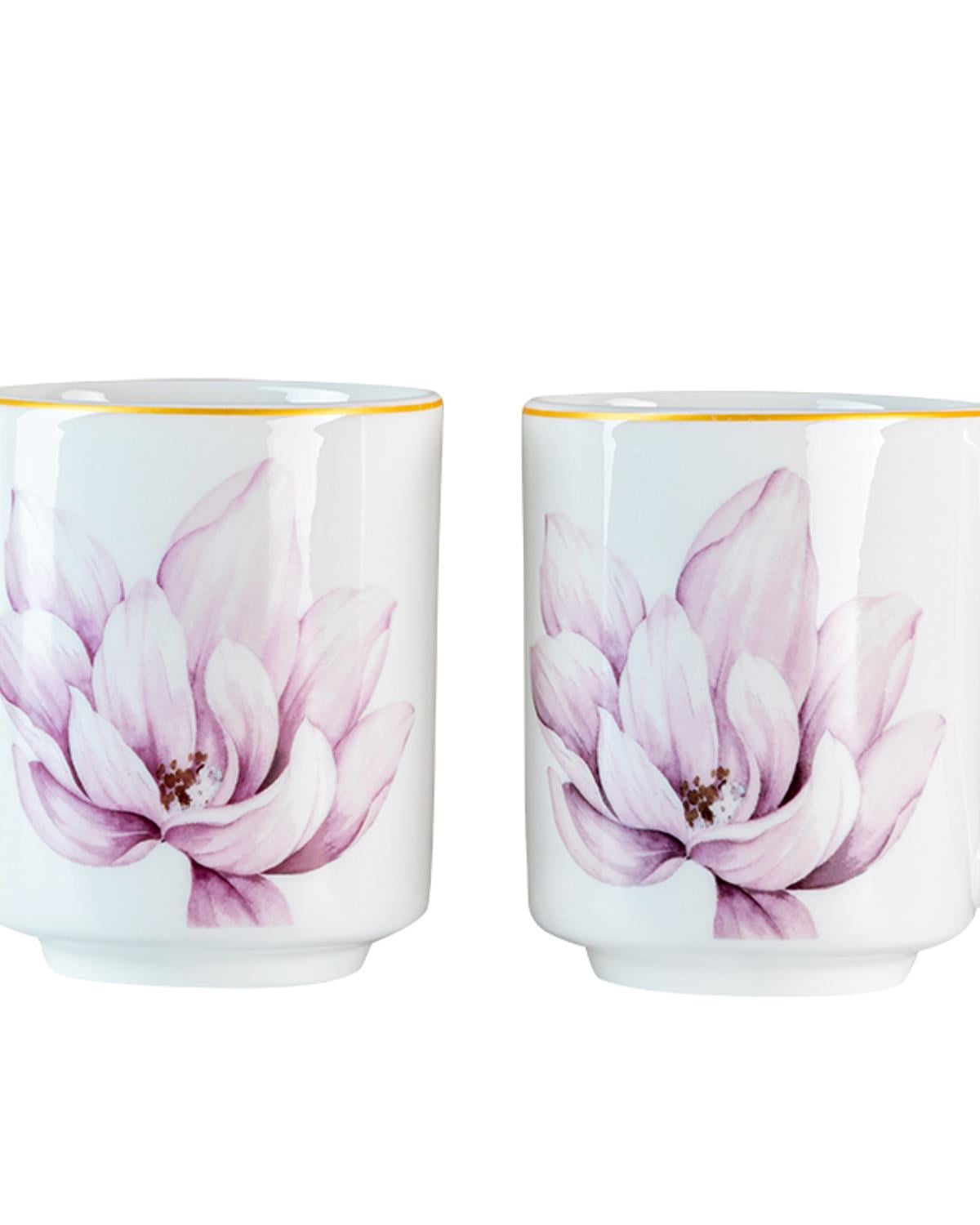 Magnolia Чаша 2 бр. New Bone 350 мл.. Розов