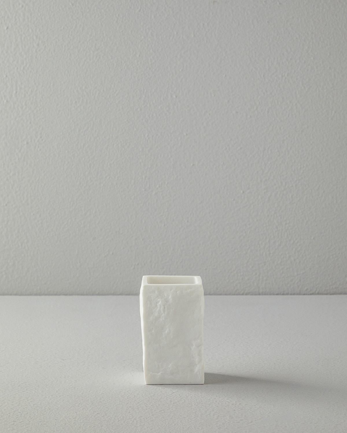 Marble Комплект За Баня 3 бр. 16X10X19 см Бял