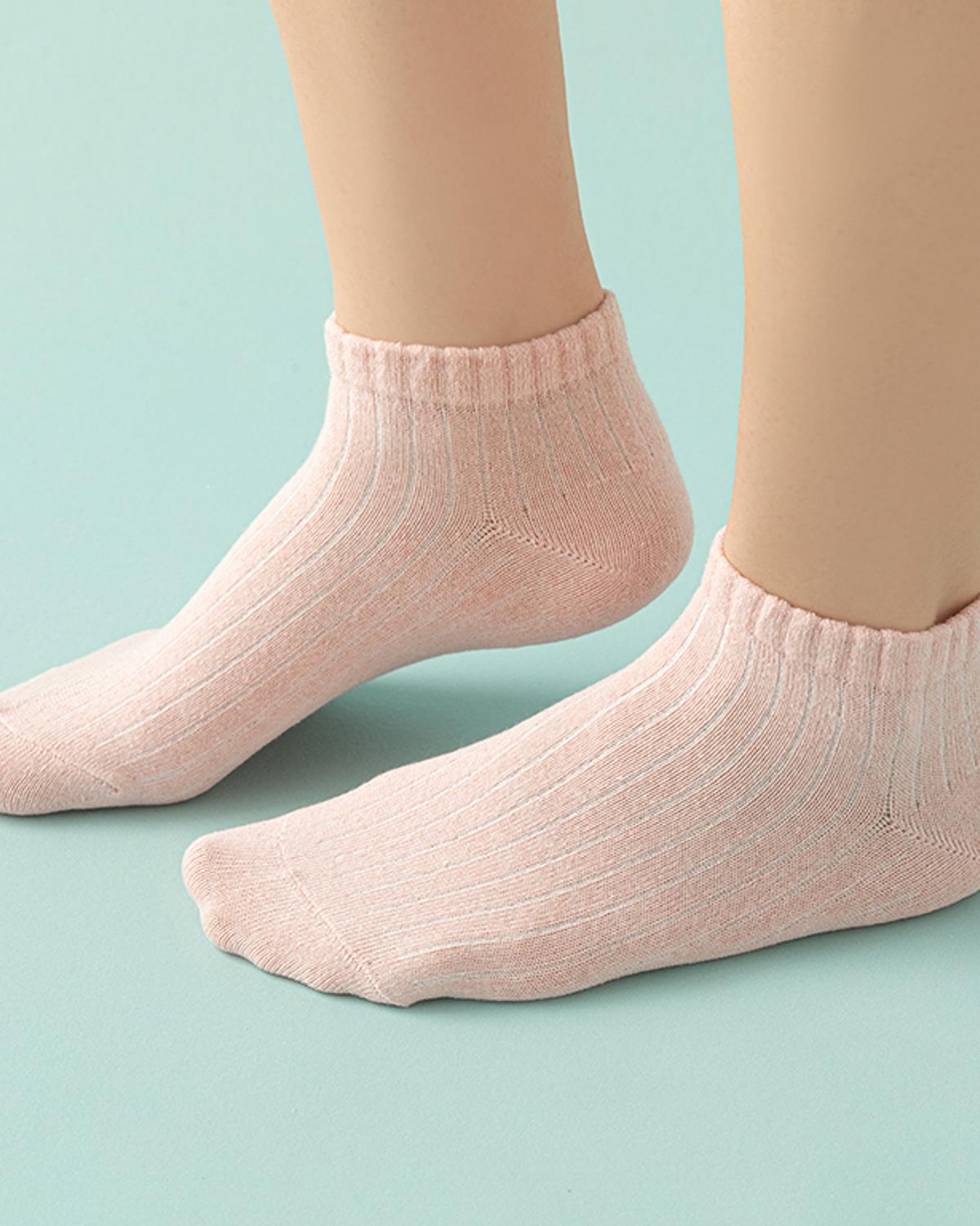 Margarida Чорапи Дамски 5 Бр., Памучен Полиестер, Черно-Сиво, 36-40