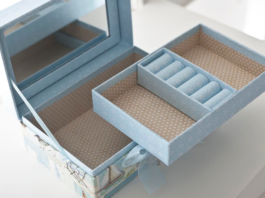 Marina Large Storage Box . Blue