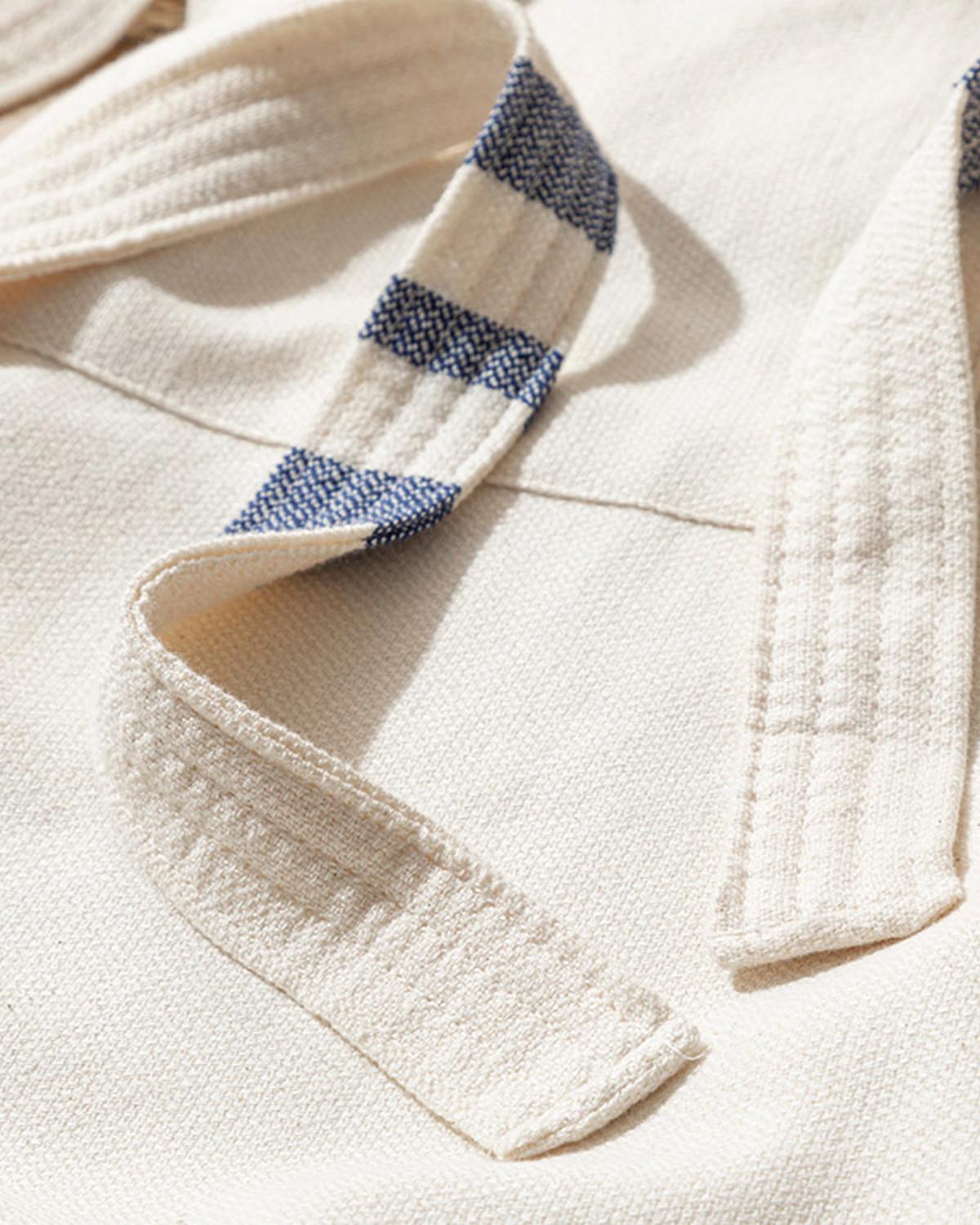 Marine Stripe Халат За Баня Мъжки Пещемал S-M Бежов - Син.