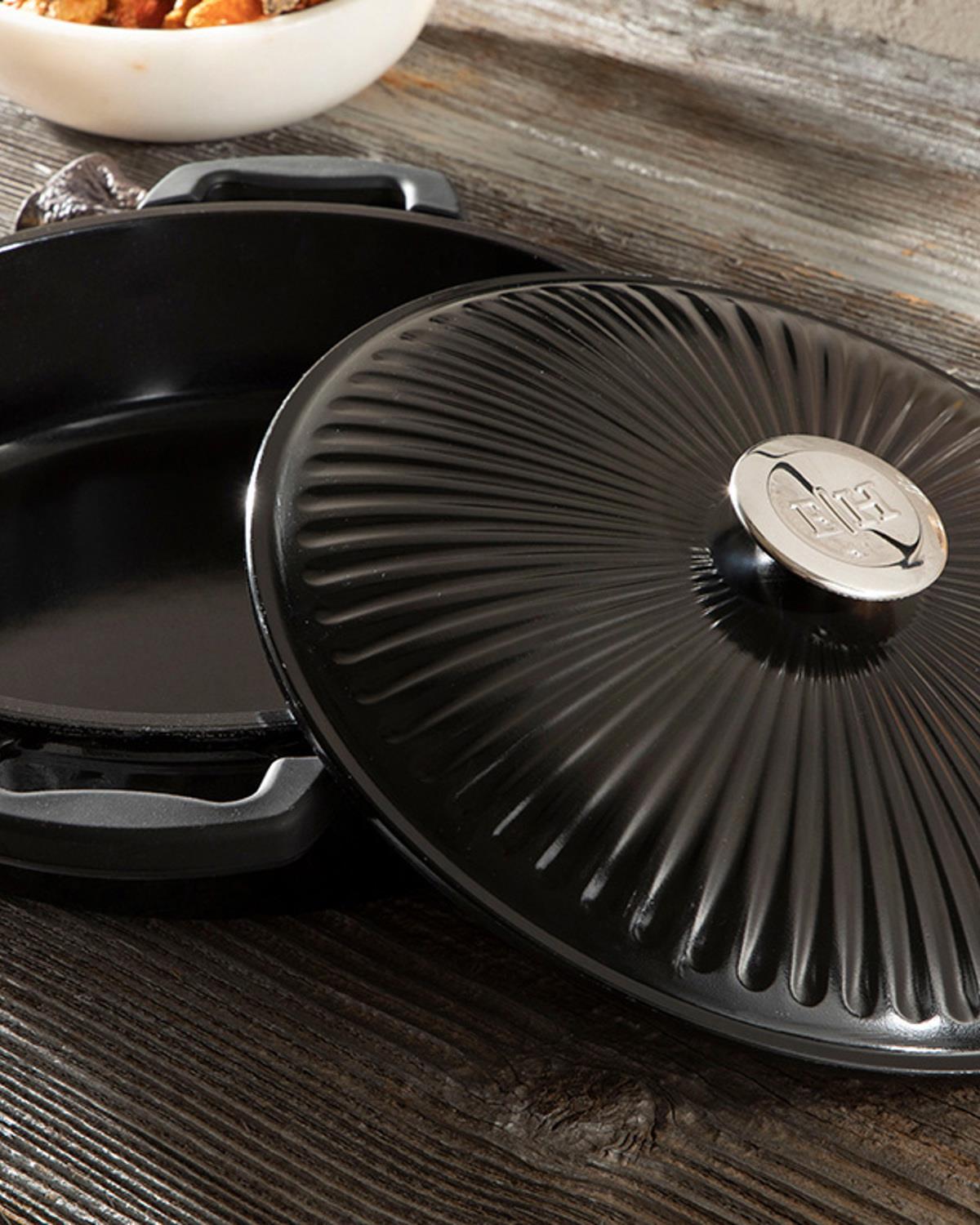 Master Cast Induction Тенджера Плитка, Алуминиева Отливка, Черно, 28 Cm