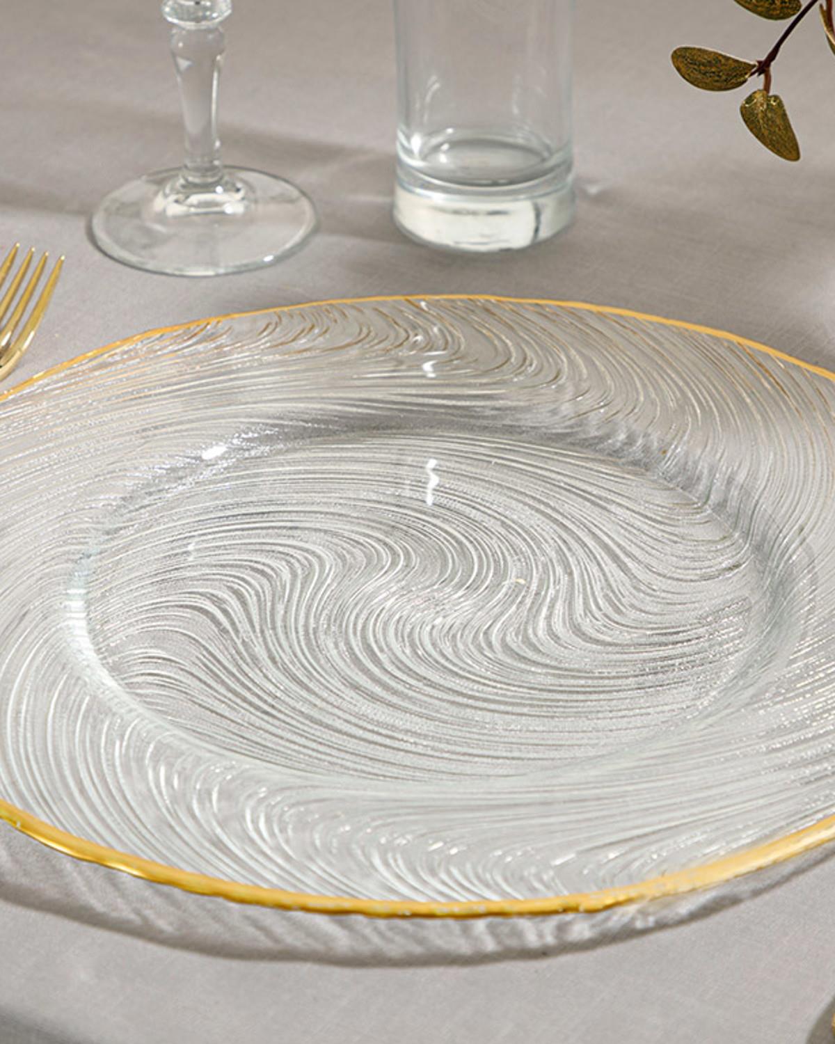 Maya Подложка Стъкло 33 см Прозрачен