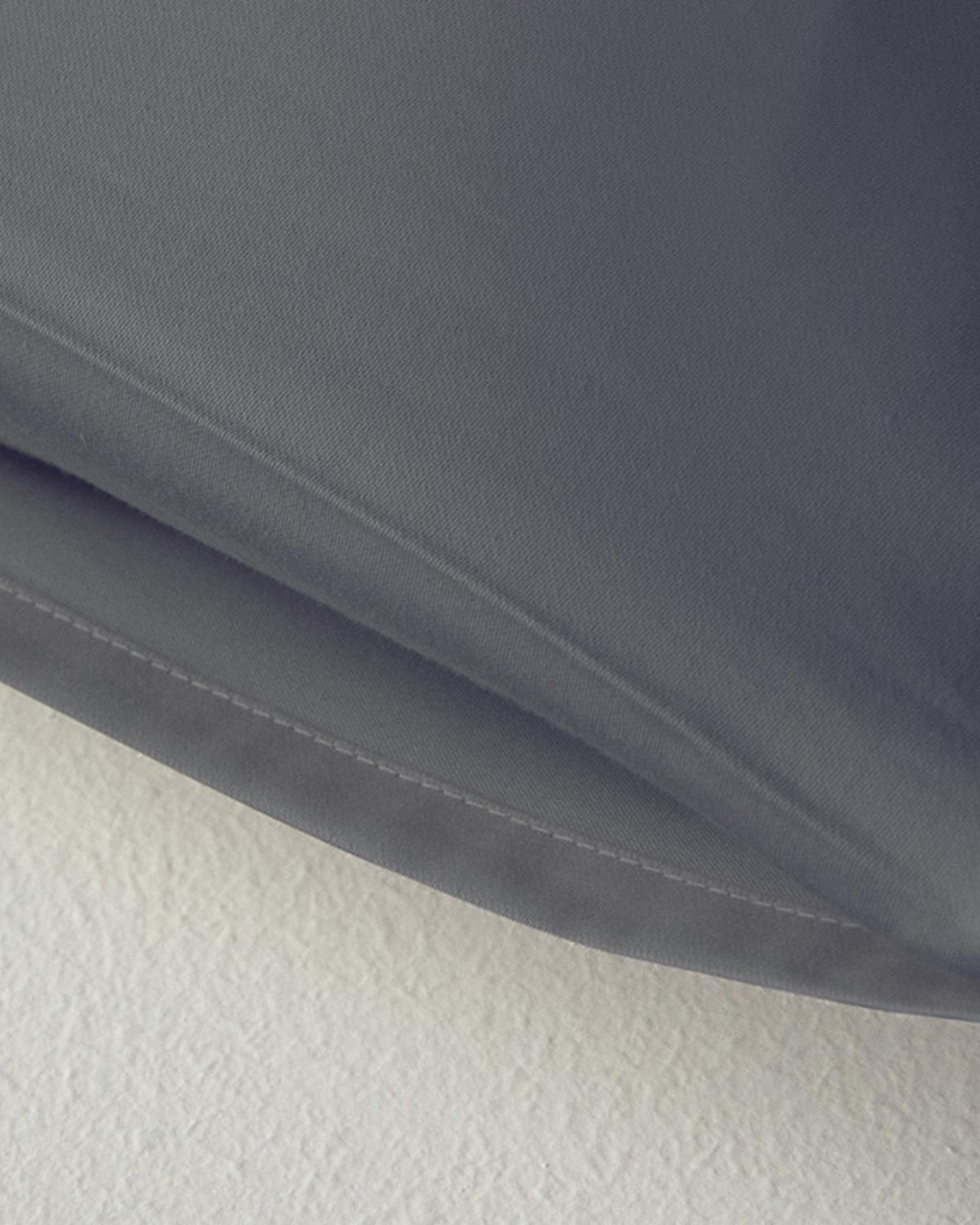 Micell Калъфка За Възглавница 2 бр. Памук Сатен 50x70 см Антрацит