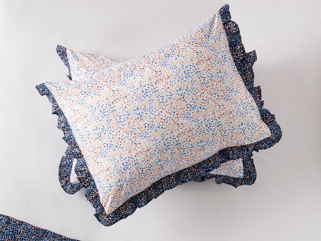 Millefleur Калъфка За Възглавница 2 бр. Памучен 50x70 см Бял