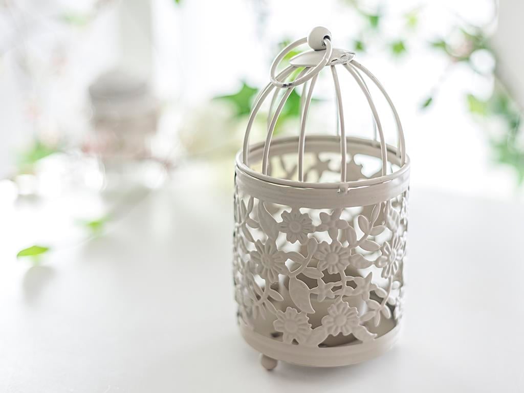 Mina СВЕЩНИК Ковано желязо . Beige