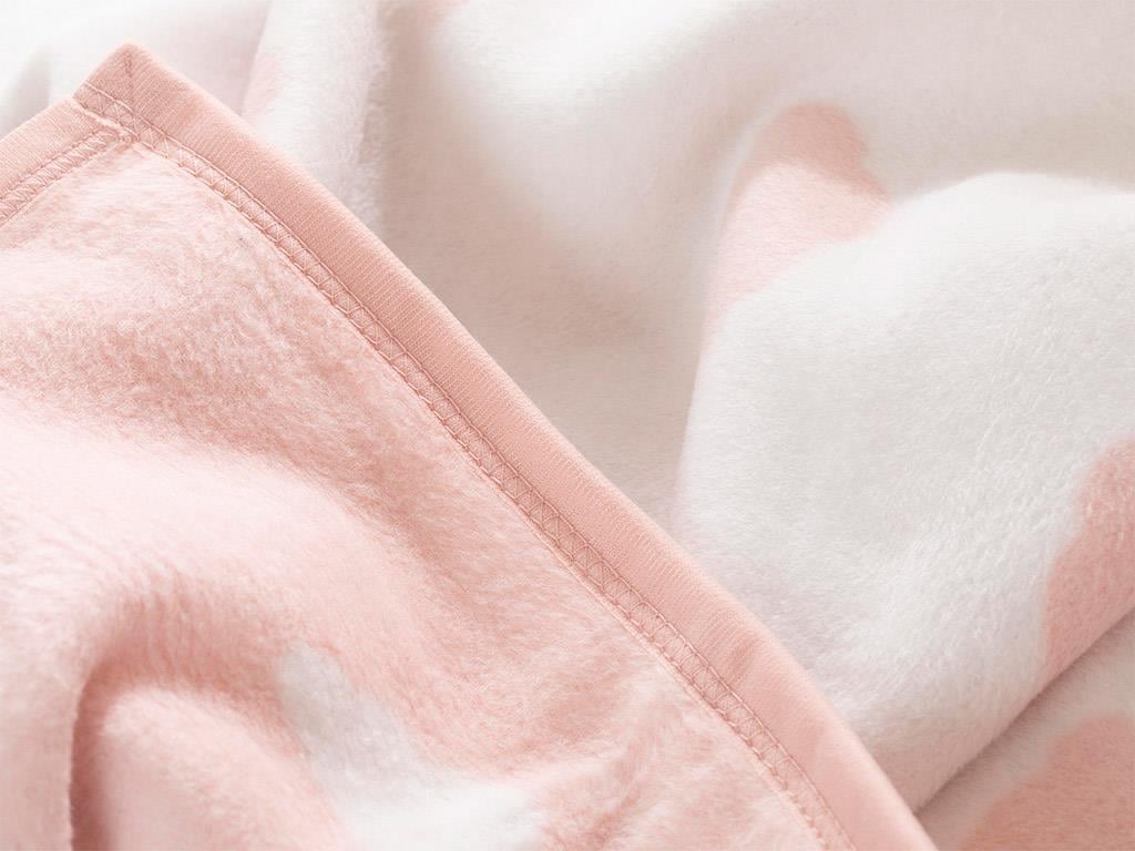 Mini Clouds БЕБЕШКО ОДЕАЛО Памучен 100x120 cm Şeker Pembe