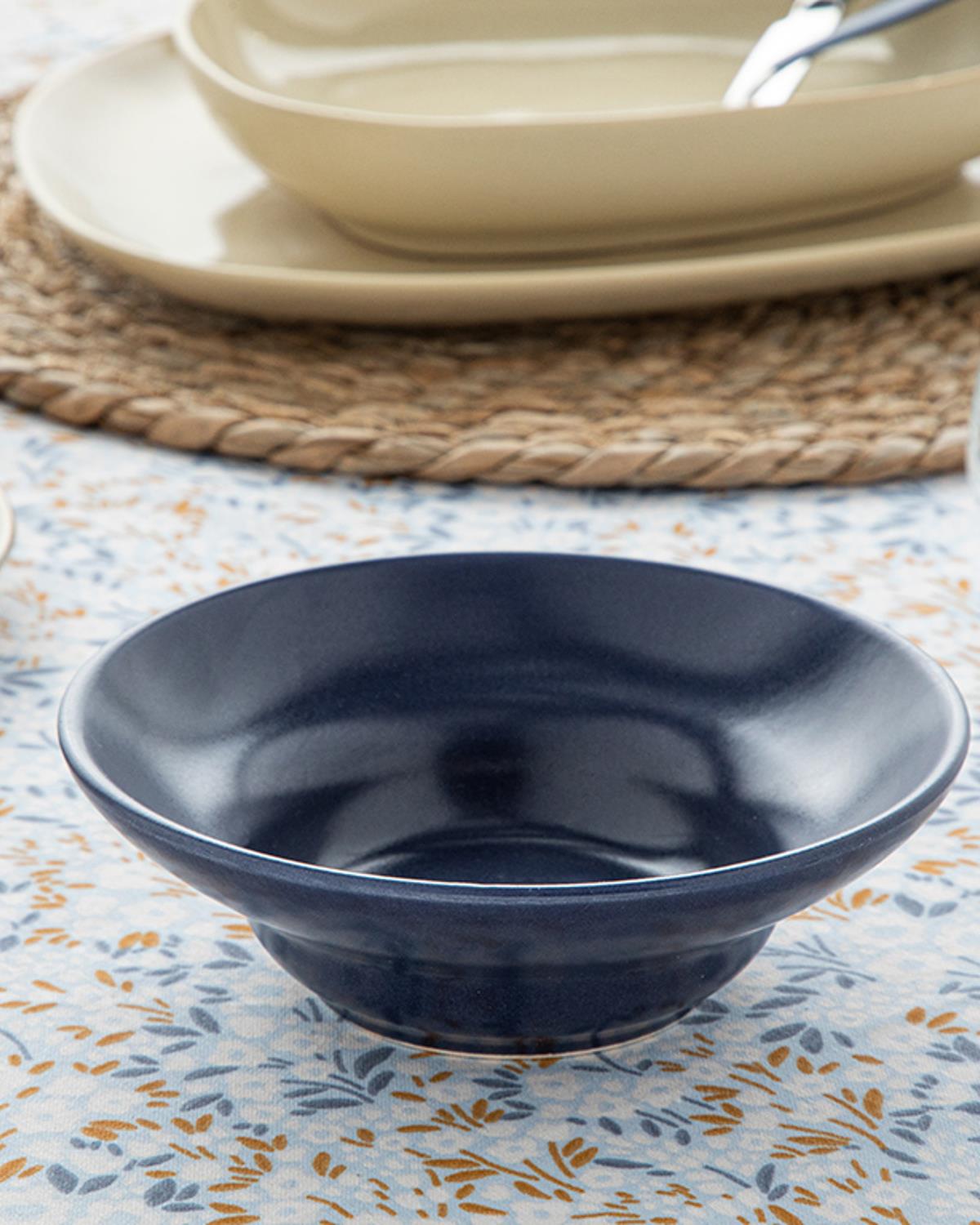 Miraca Купа Керамика, Синьо, 14 Cm