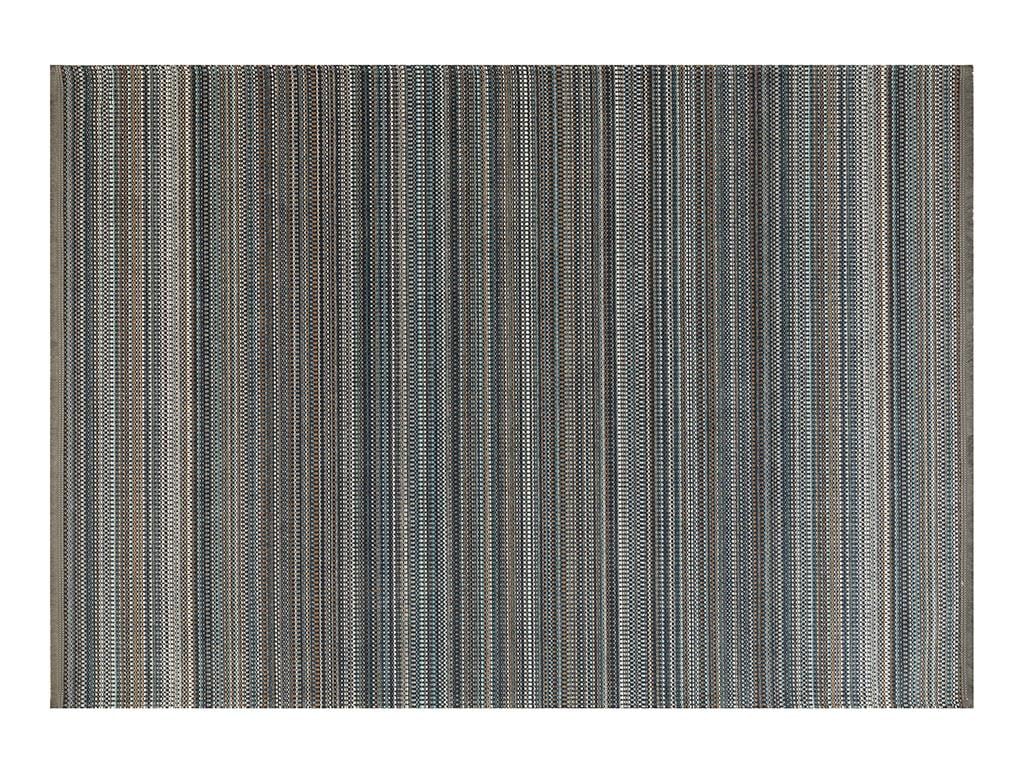Modern Chic Chenille anti slip Carpet 160x230 cm Dark Blue