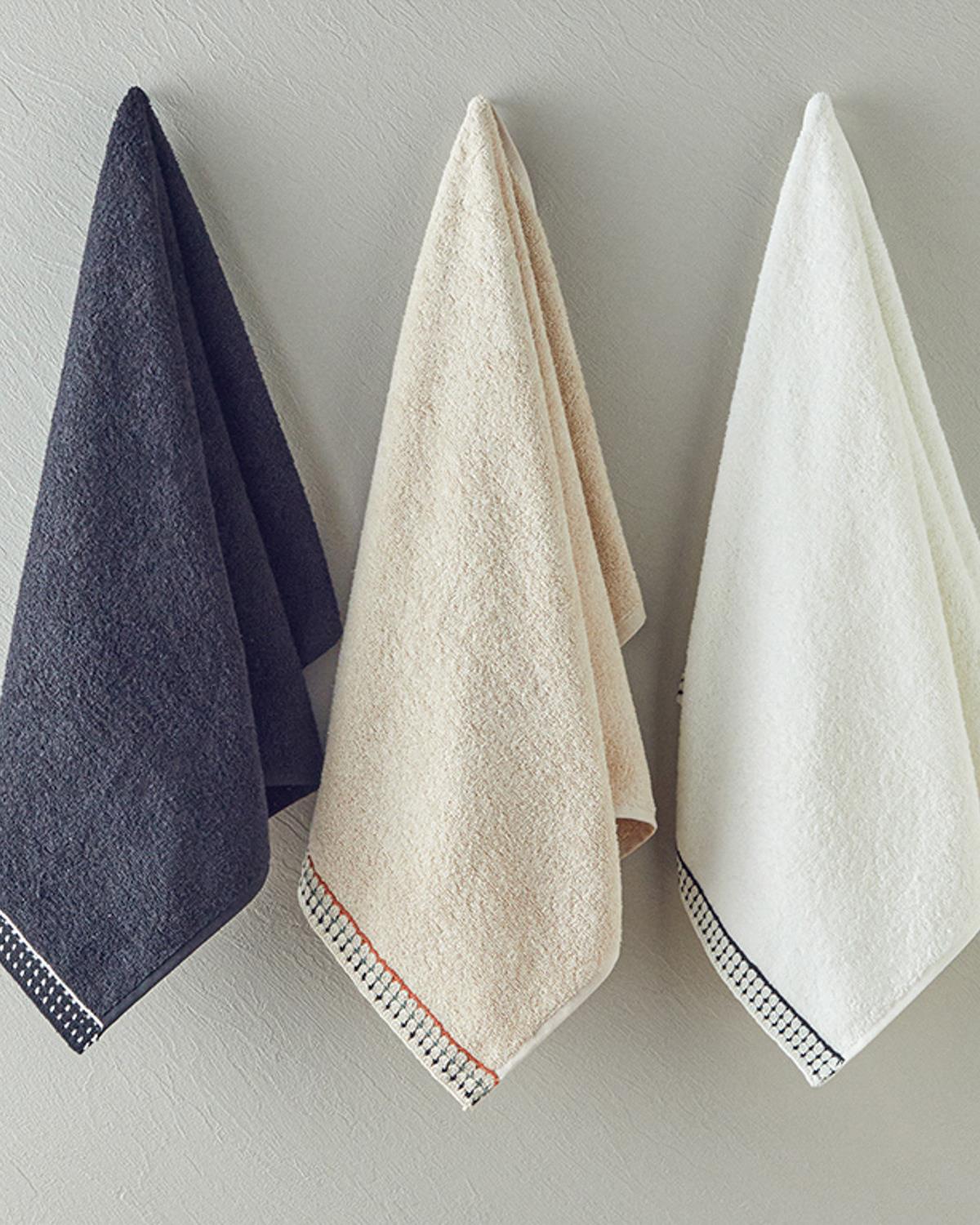 Modern Dots Кърпа За Лице С крошет Памучен 50x80 см Черен