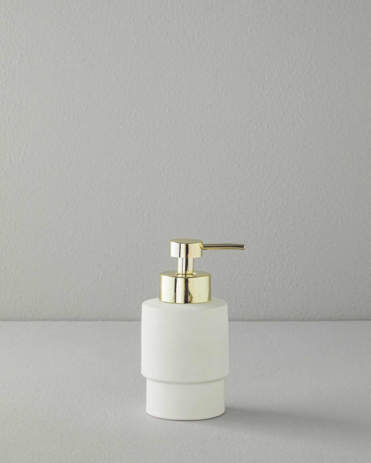 Moderna Комплект За Баня 3 бр. Каменна керамика 9x17,8+8,4x11,5+10,7x2,5 см Бял