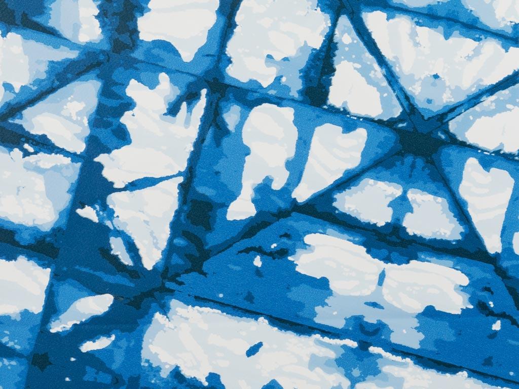 Modest Покривка за Маса ПВЦ 200x140 cm White-NavyBlue
