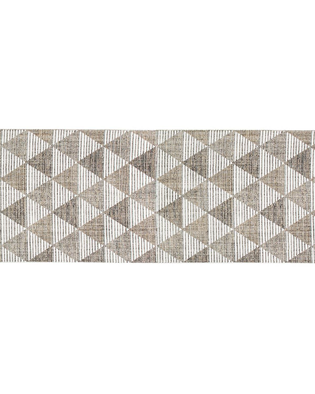 Modest Grid КИЛИМ Тъкан 80x300 cm Gray