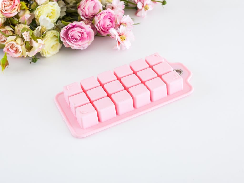 Molly КОНТЕЙНЕР ЗА ЛЕД Квадратно многофункционално Силикон Pink