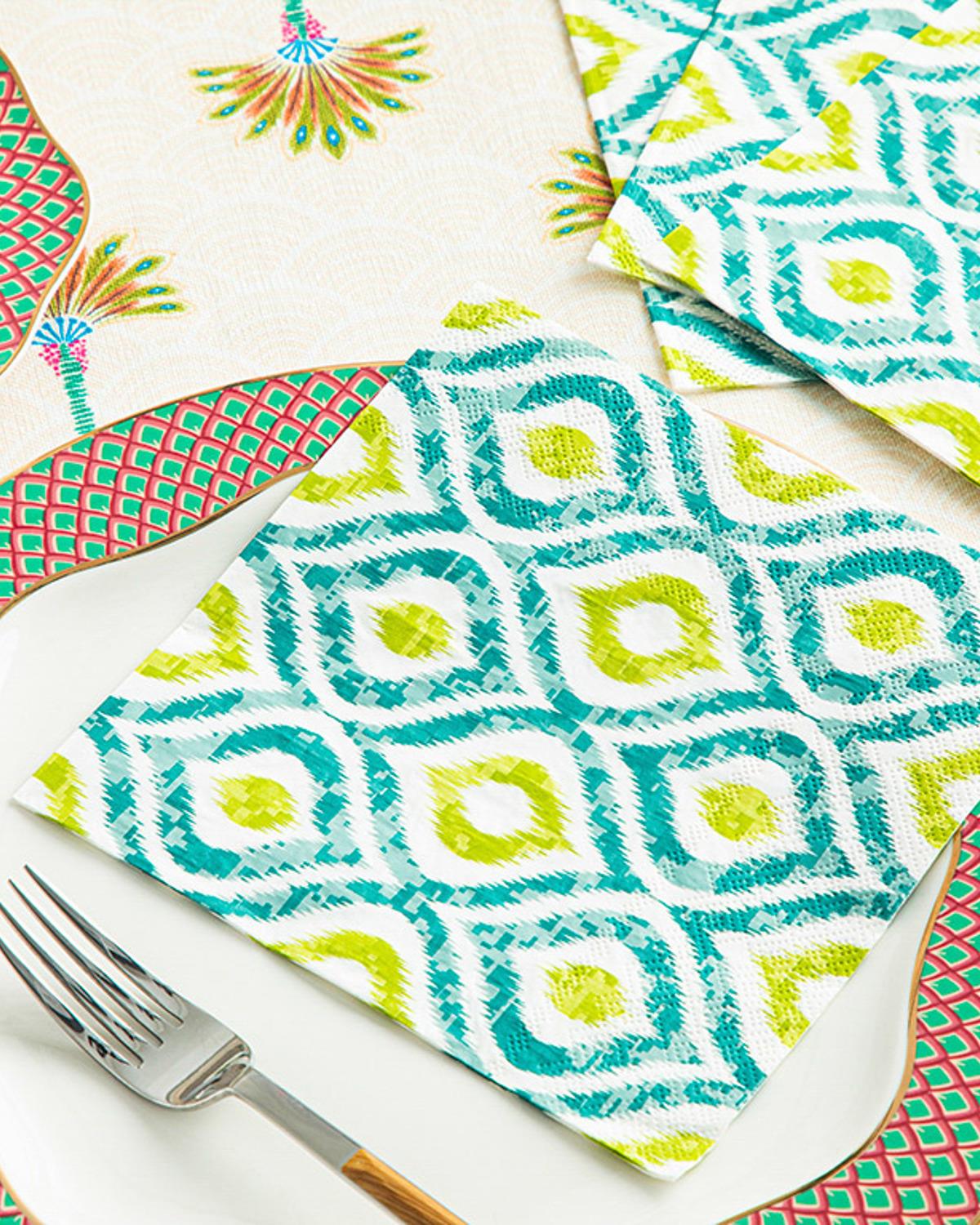 Morabe Хартиени Салфетки 20 бр. Хартия 33x33 см Зелен