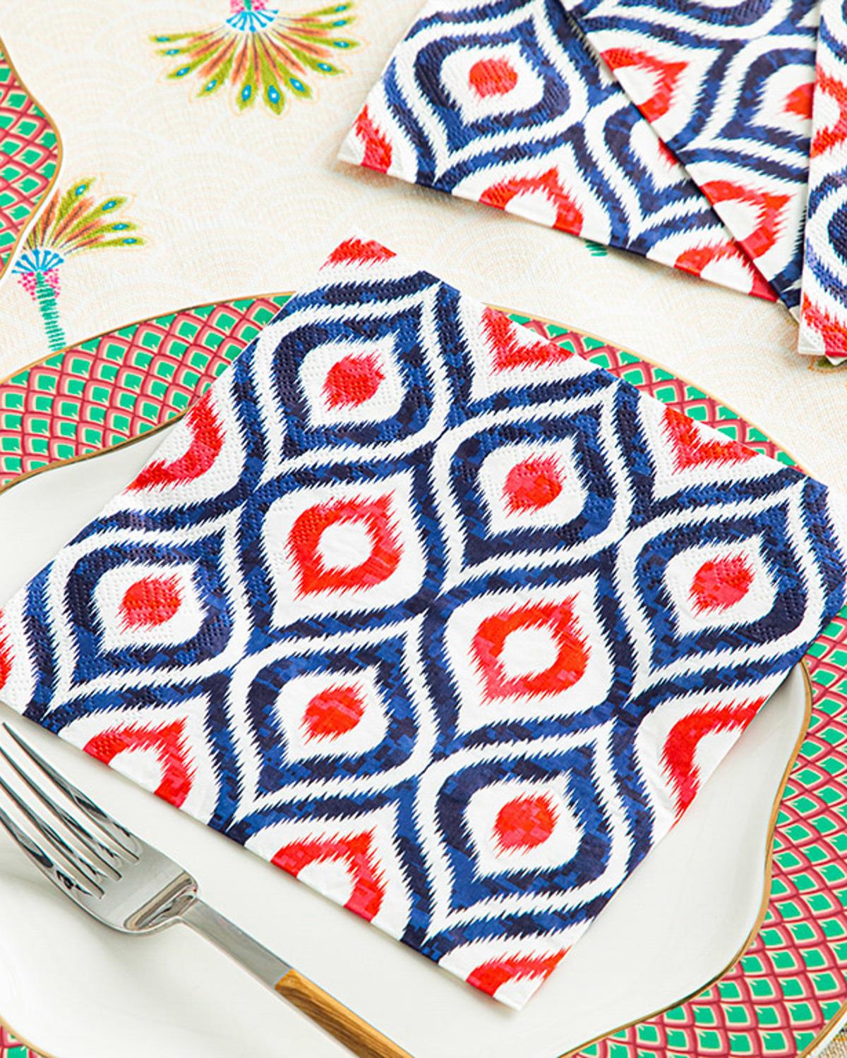 Morabe Paper 20 Set Tissue Napkin 33x33 cm Dark Blue