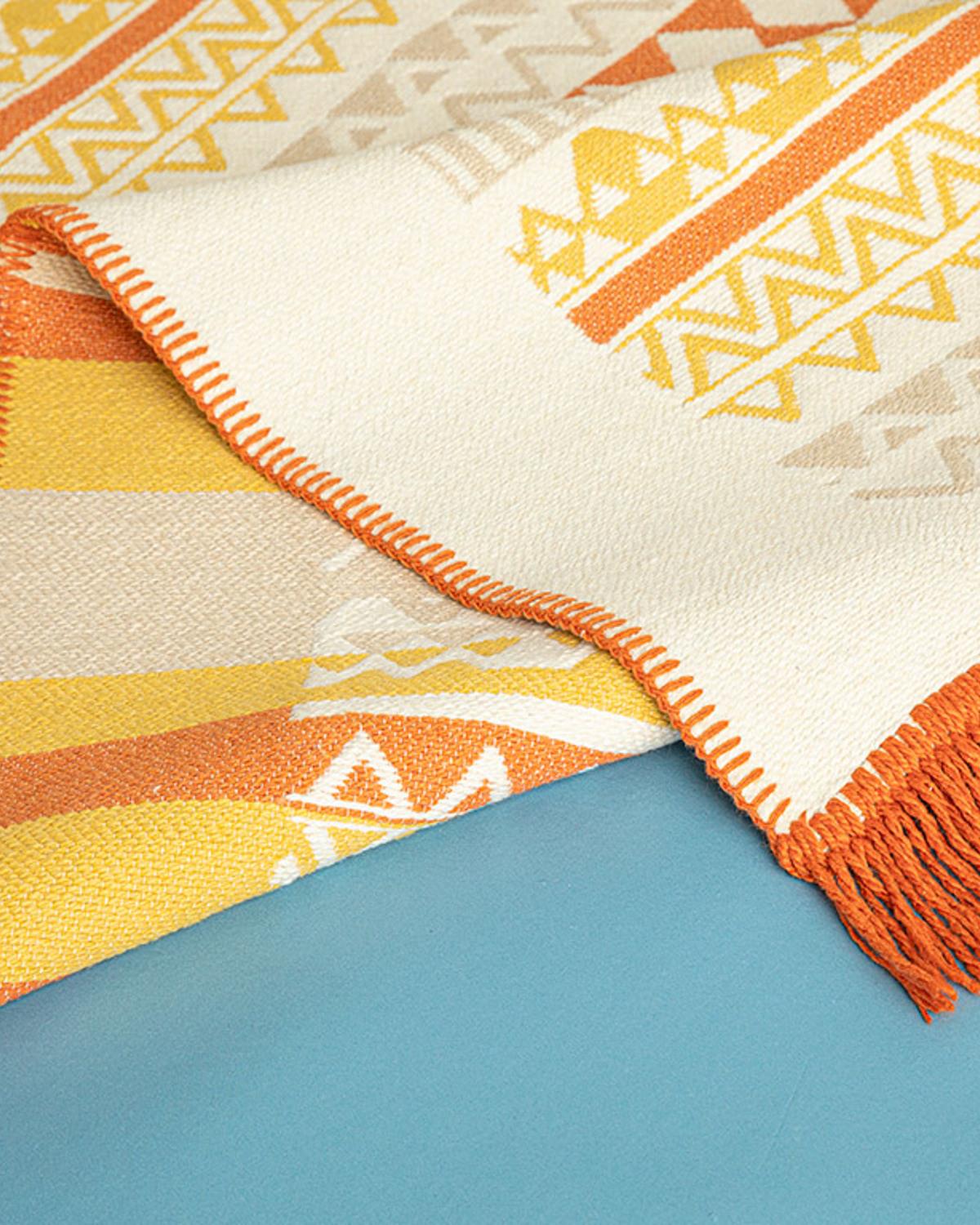 Multi Colors Килим Тъкан 120x180 см Оранжев