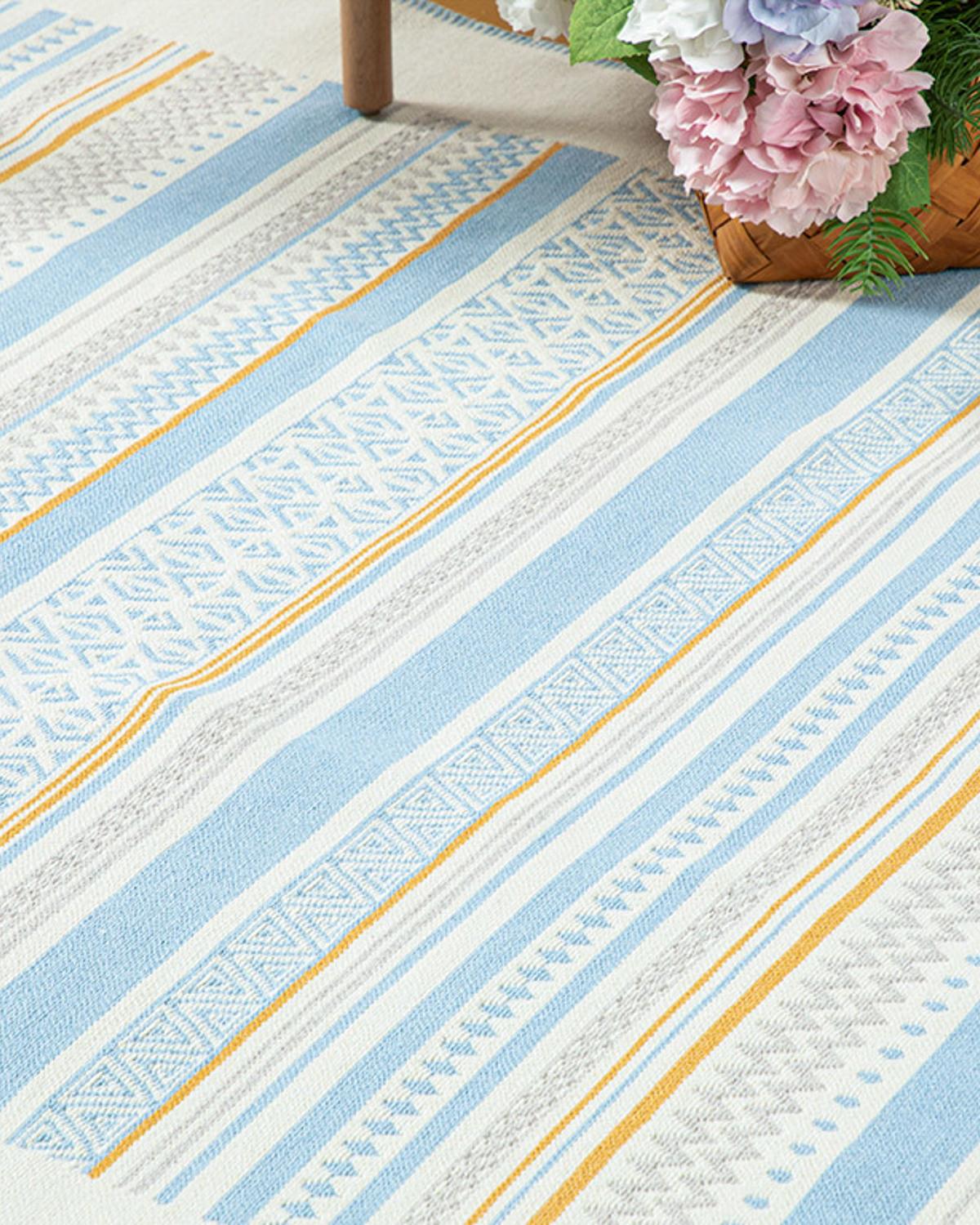 Multi Colors Килим Тъкан 120x180 см Син