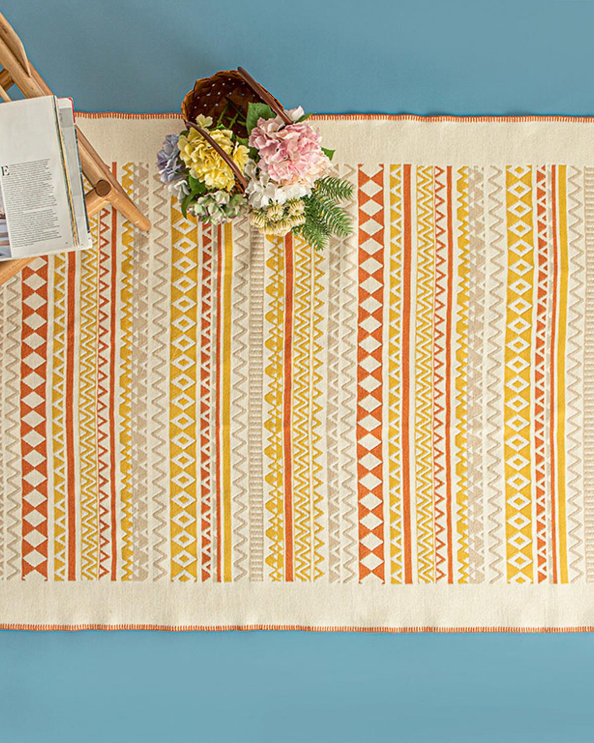 Multi Colors Килим Тъкан 120x180 см Оранжев
