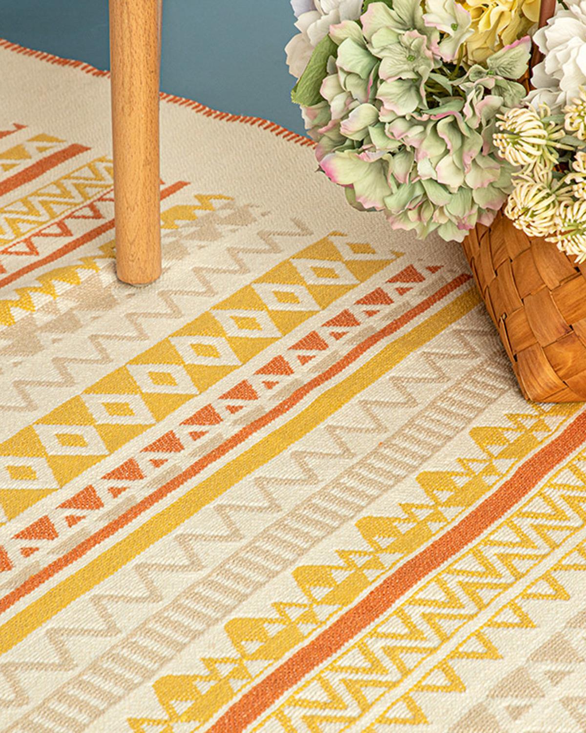 Multi Colors Килим Тъкан 120x180 см Оранжев