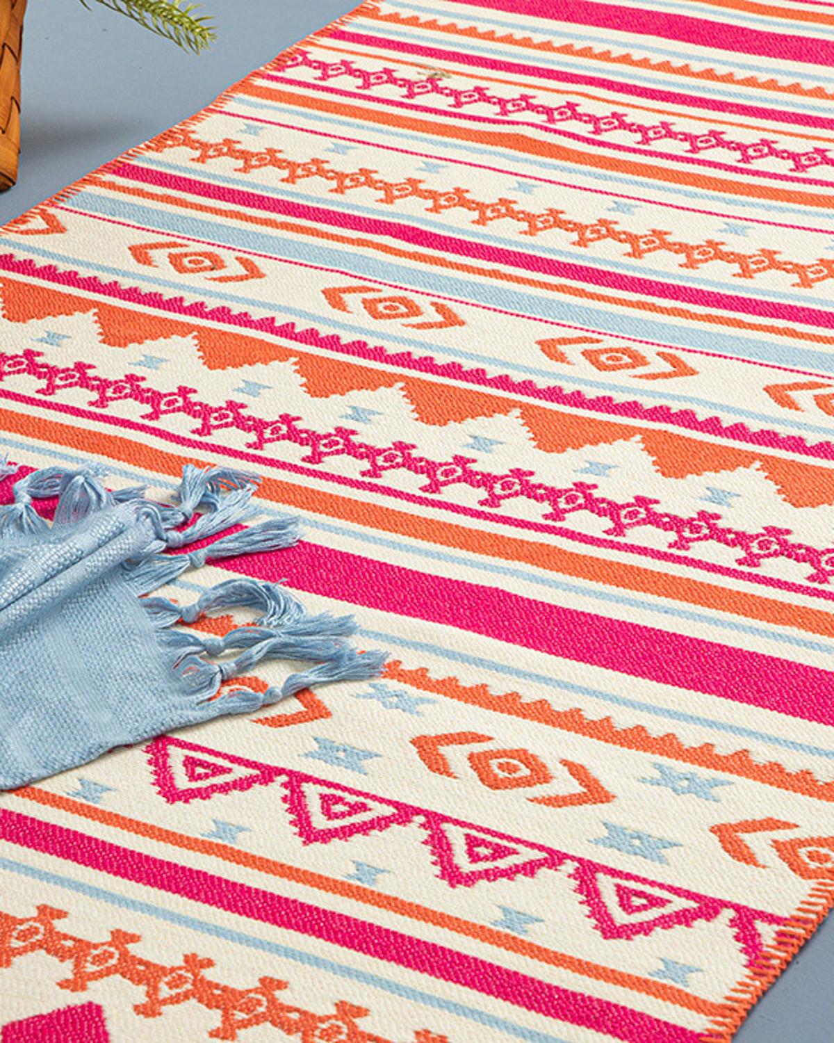 Multi Colors Килим Тъкан 60x100 см Червен
