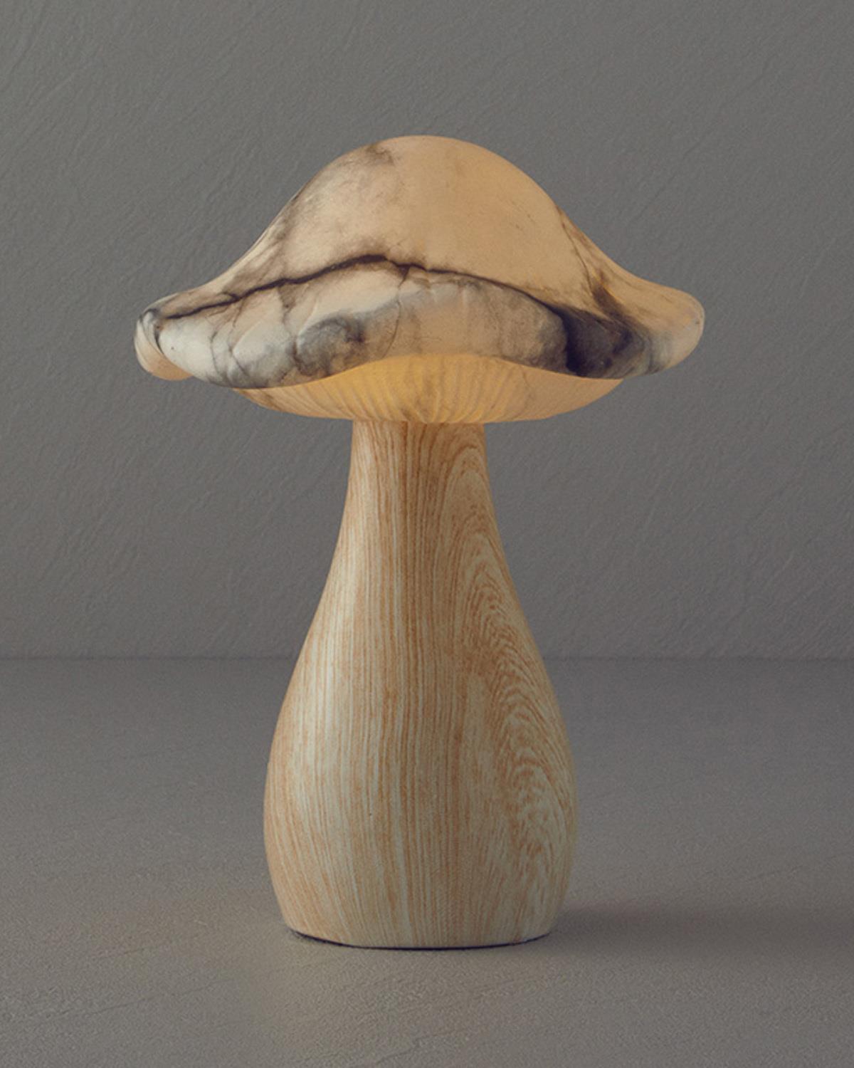 Mushroom With Led Decorative Lighting Natural.