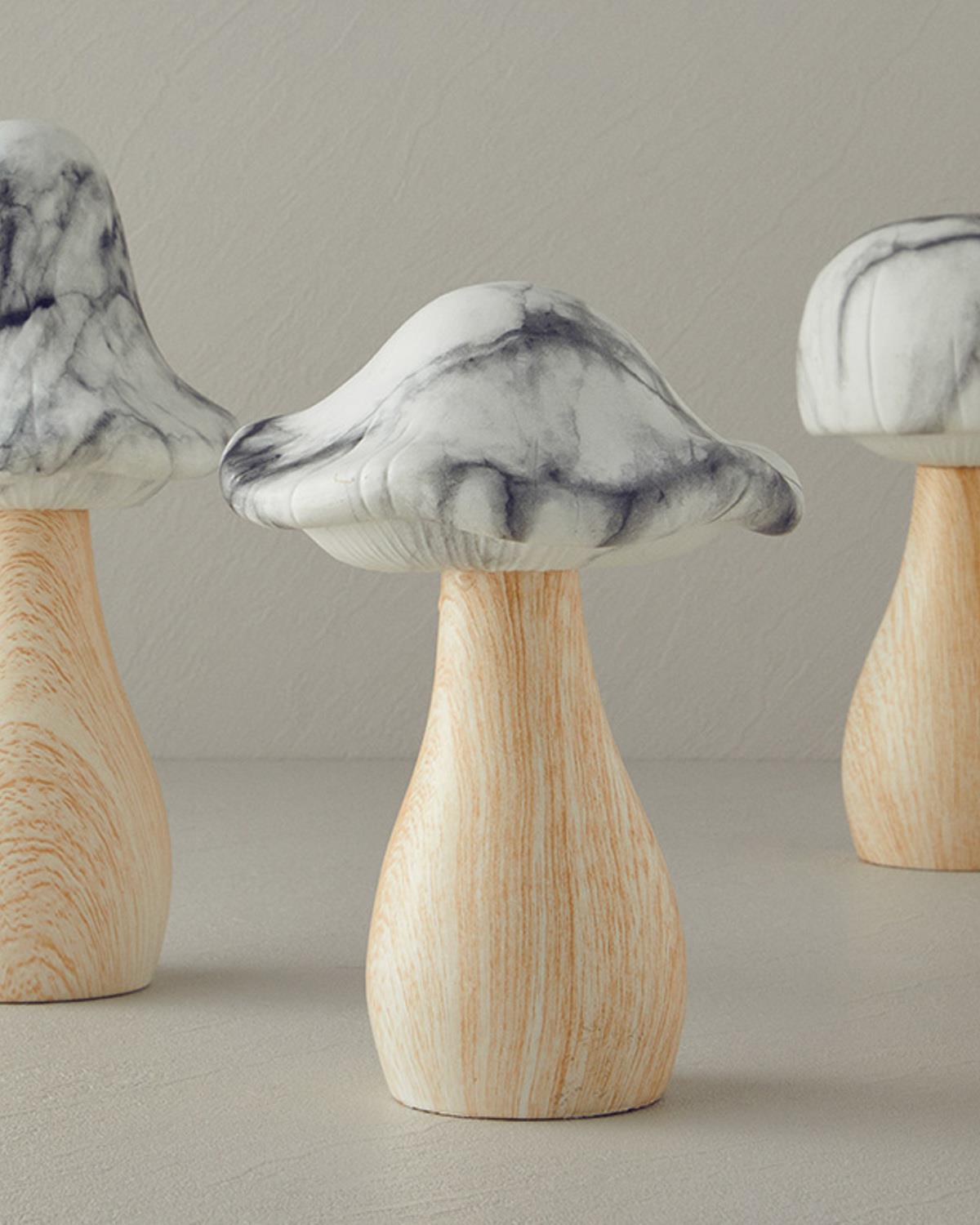 Mushroom Декоративно Осветление С Led 9,5x21 см Натурален..