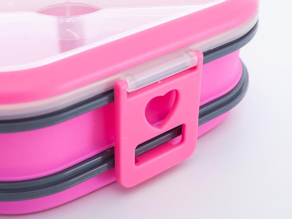 Nancy КУТИЯ ЗА СЪХРАНЕНИЕ С капак Силикон Pink