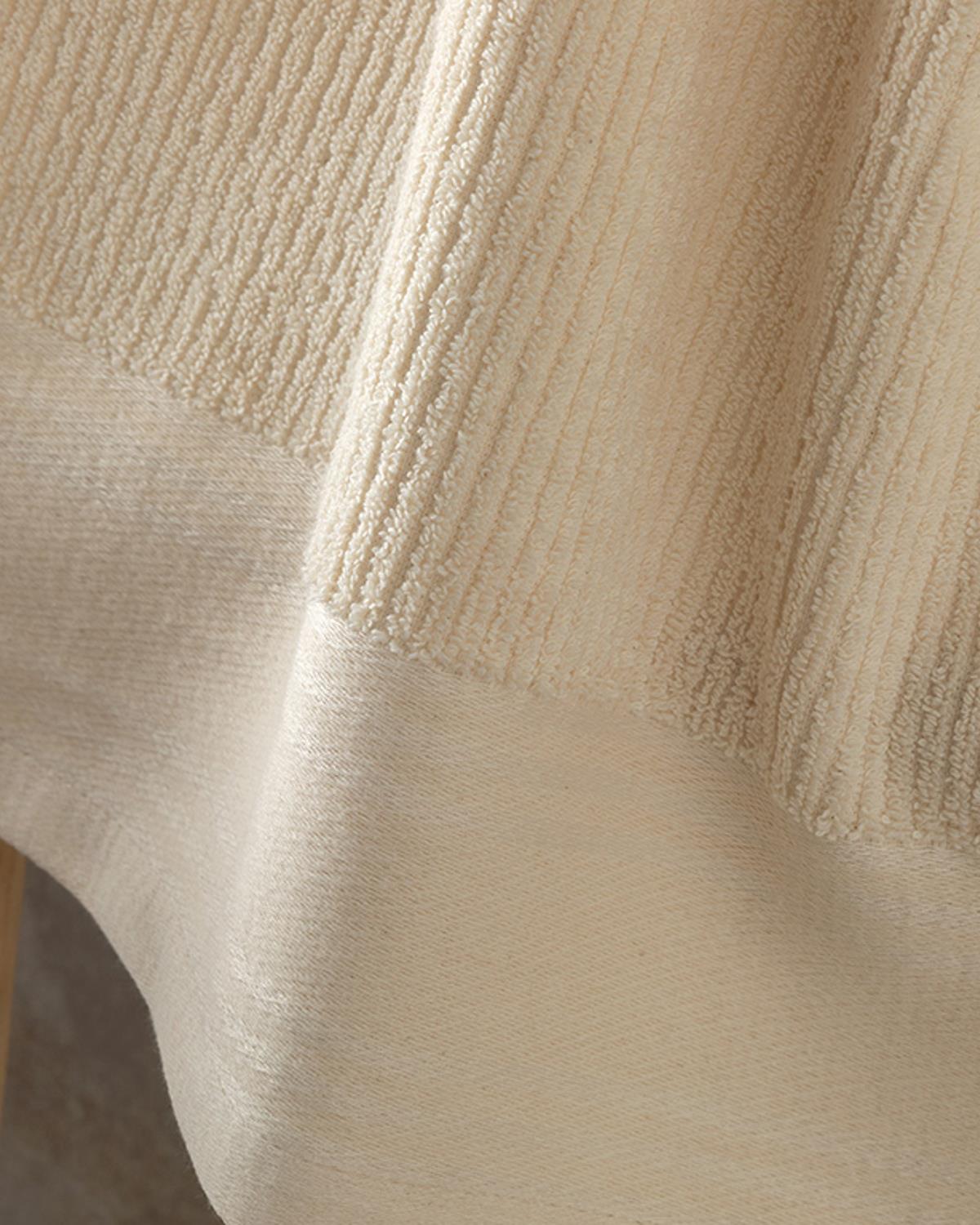 Natura Stripe Кърпа За Лице Памук 50x70 см Бежов