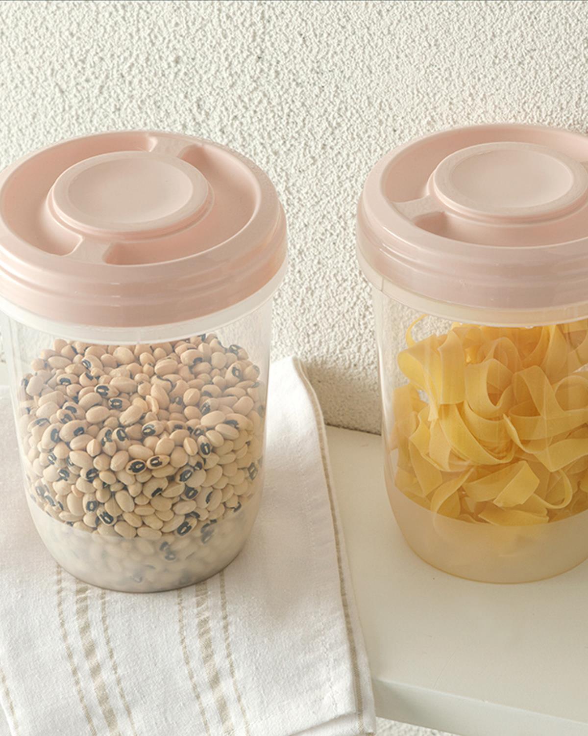 Navy Комплект Кутии За Съхранение 2 бр. Пластмаса 1000 мл Пудра