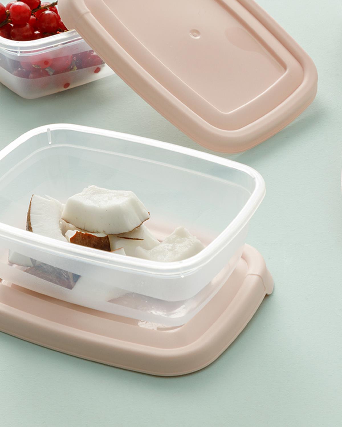 Navy Комплект Кутии За Съхранение 3 бр. Пластмаса 300 мл Пудра