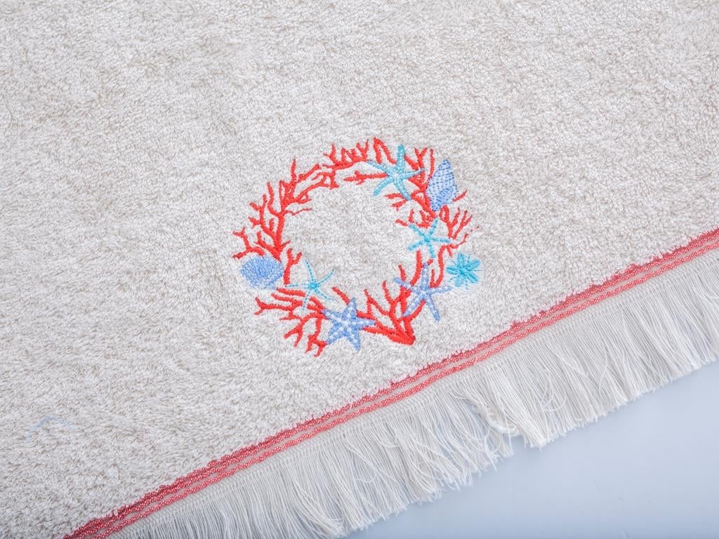 Nefina ХАВЛИЯ ЗА ЛИЦЕ Бродирани 50x80 cm Light Beige
