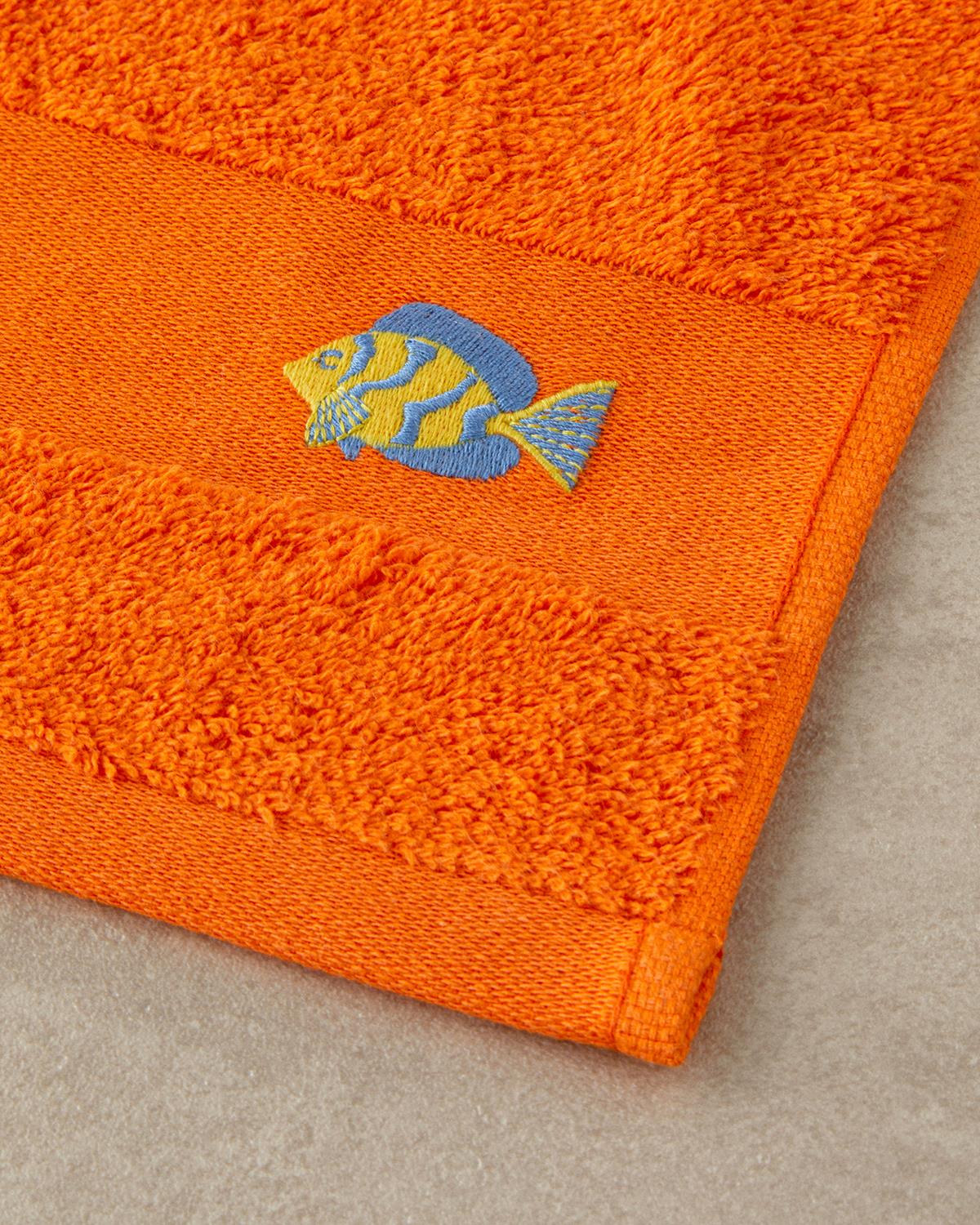 Nemo Кърпа За Лице С бродерия Памучен 50x80 см Оранжев