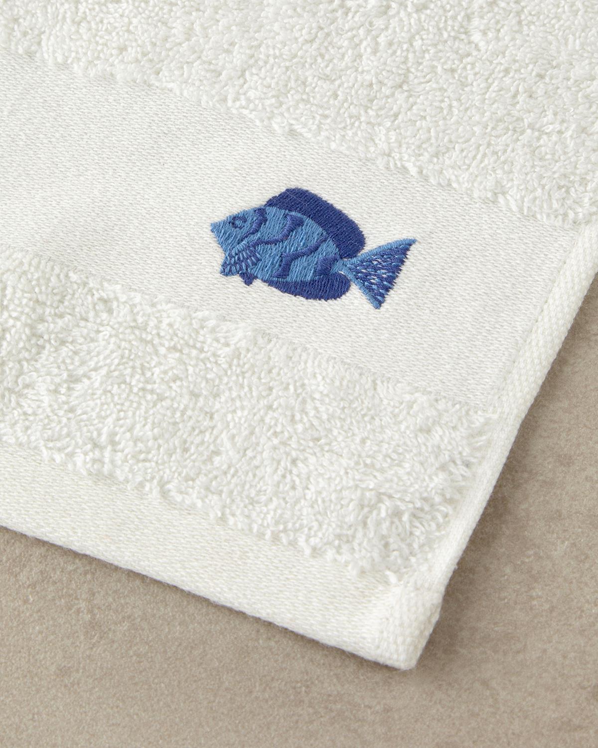 Nemo Кърпа За Лице С бродерия Памучен 50x80 см Екрю