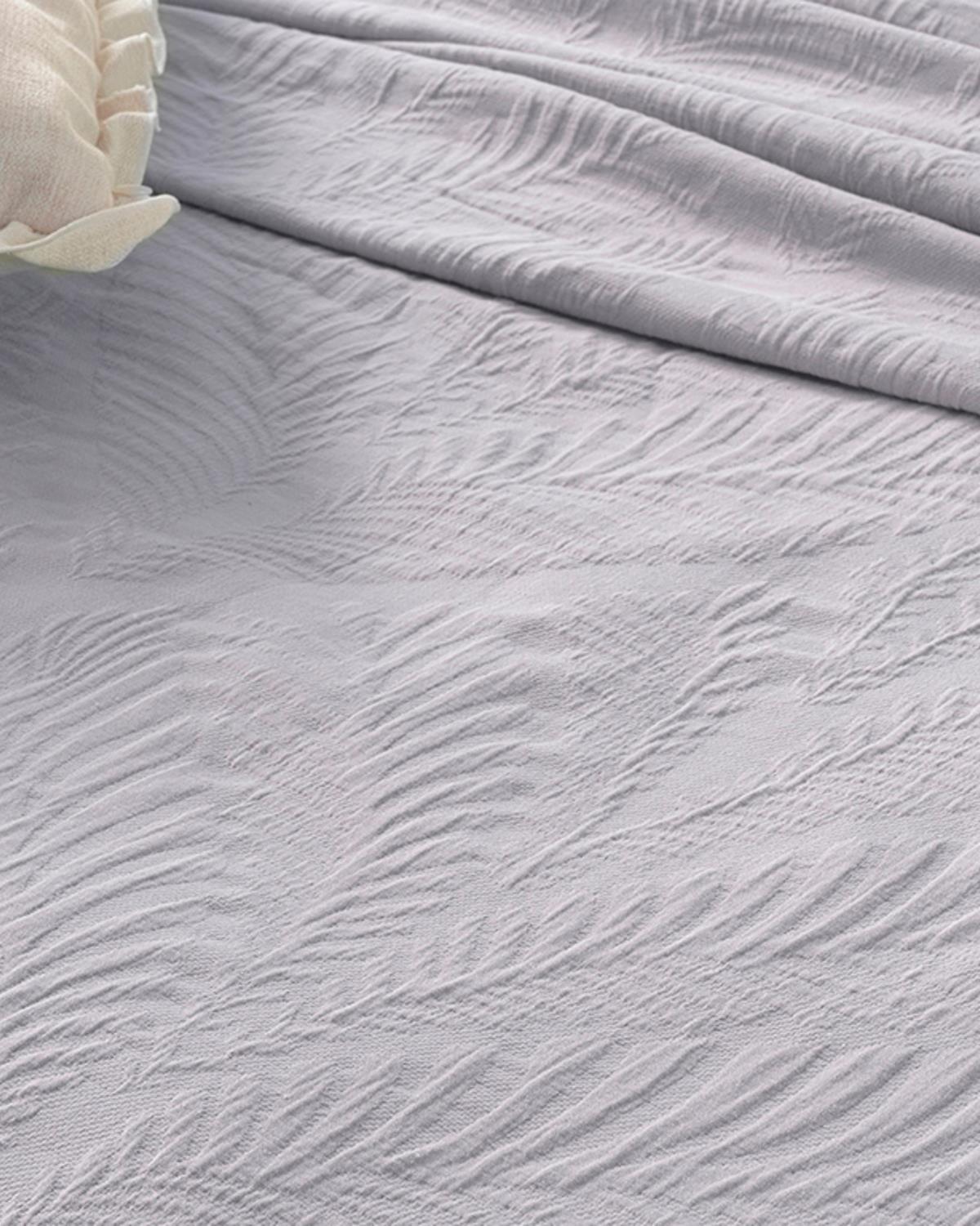 Nervure  Комплект Кувертюра За Легло Двоен Релефен жакард 240x260 см Lilac