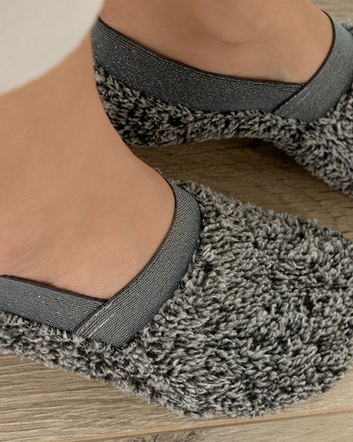 New Soft Silvery Плюшени Чорапи Жена Плюш 36-38 Антрацит меланж