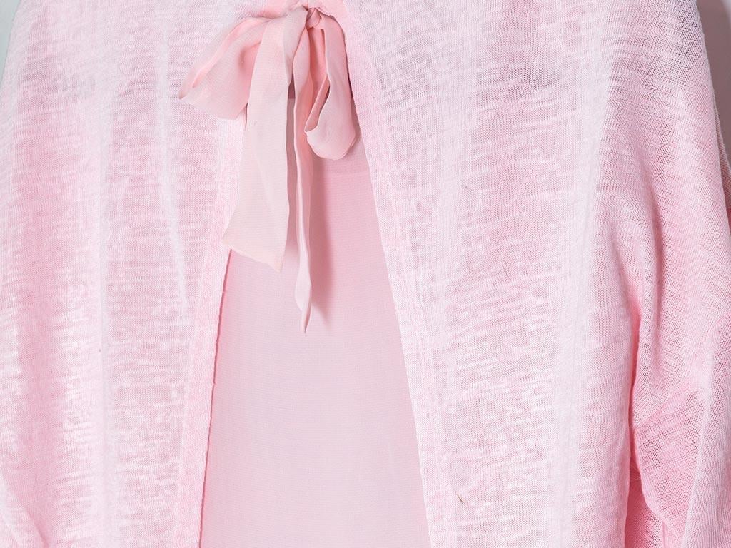 Nicole ГОРНИЩЕ НА ПИЖАМА С дълъг ръкав Плетиво M Pink