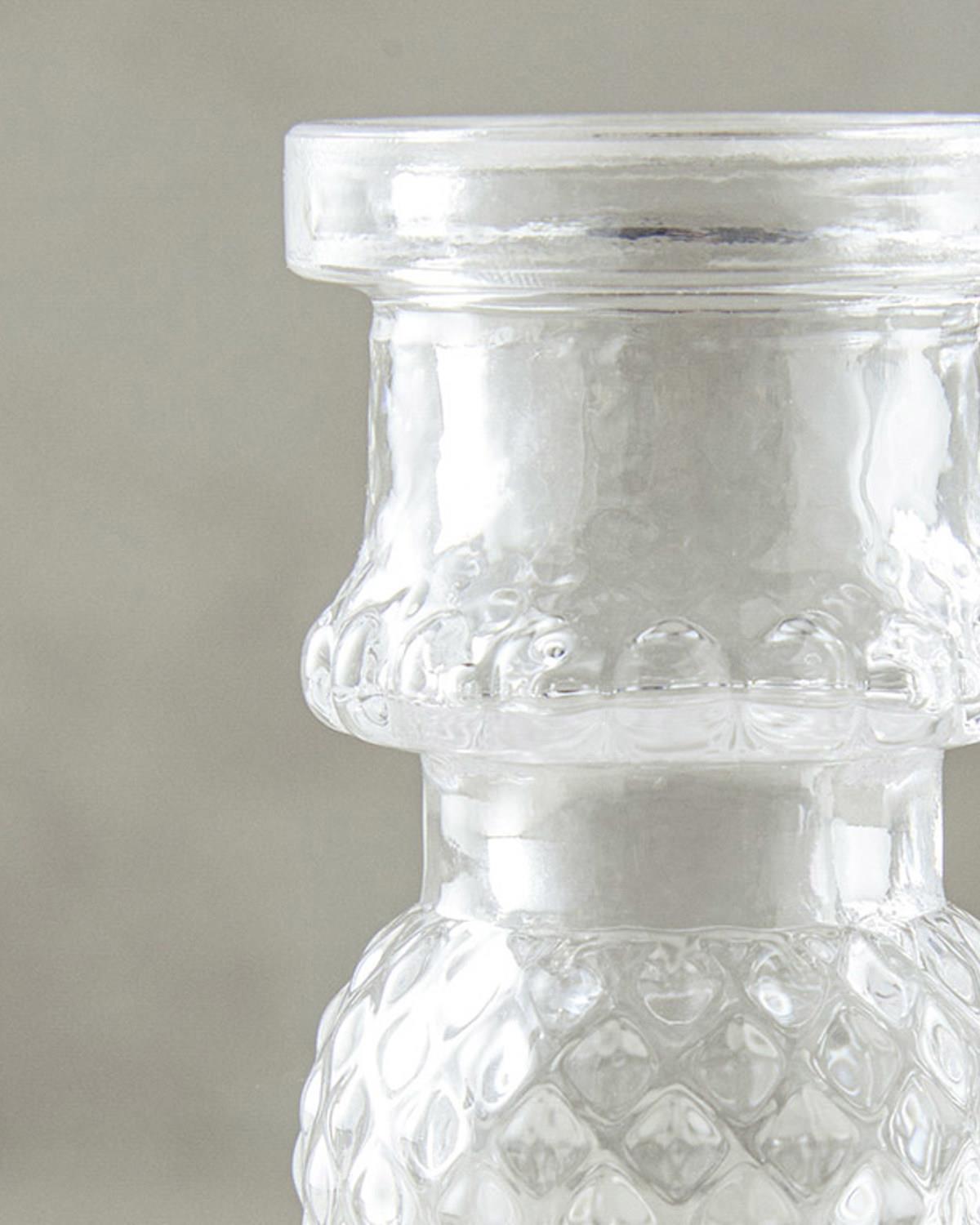 Nora Свещник Стъкло 14,5 см Прозрачен