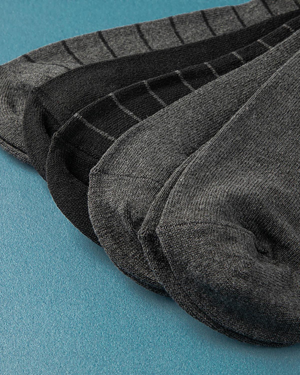 Nora Чорапи Мъжки 5 Бр., Памучен, Антрацит, 40-44