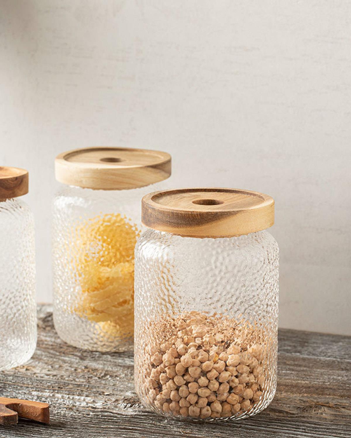 Oasis Буркан 3 бр. Боросиликат 700 мл Прозрачен