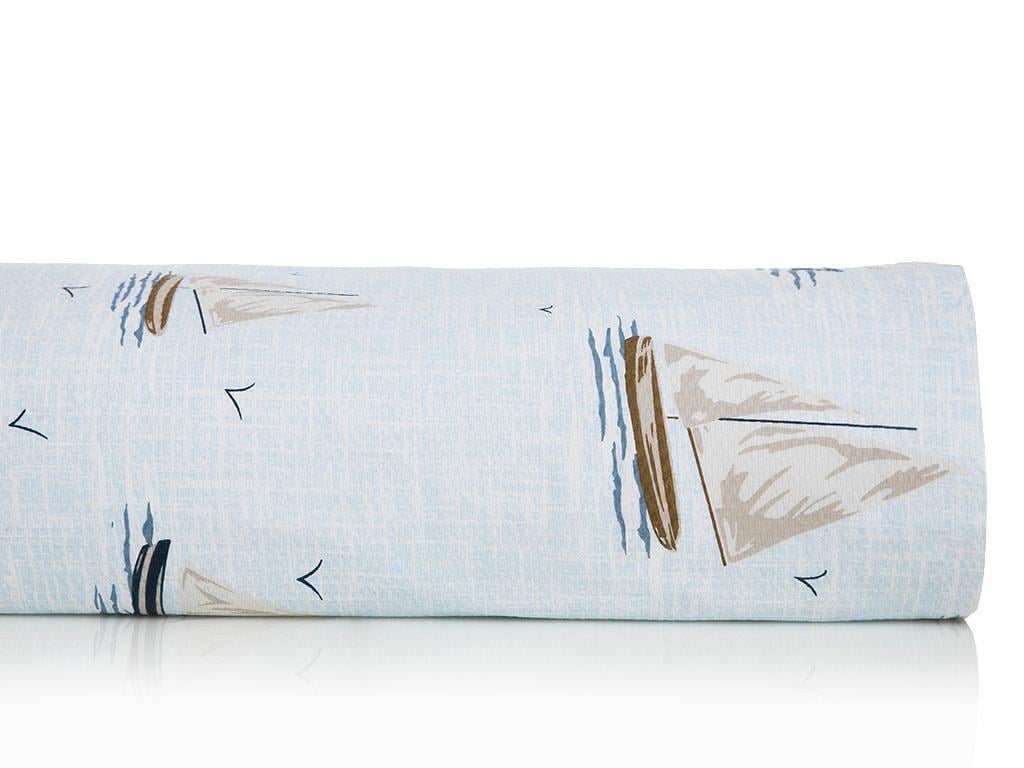 Ocean Blue ПОКРИВКА Двоен човек Отпечатано 200x230 cm Син