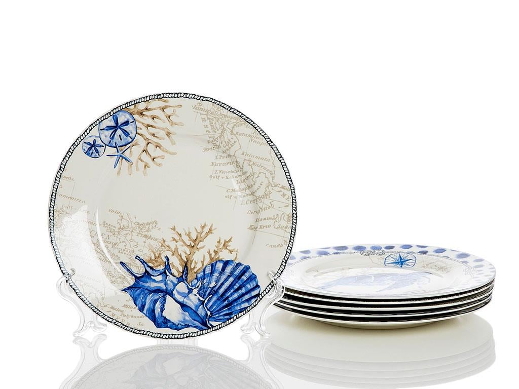Ocean Blue 6 комплект Bone China 20 cm СИН..