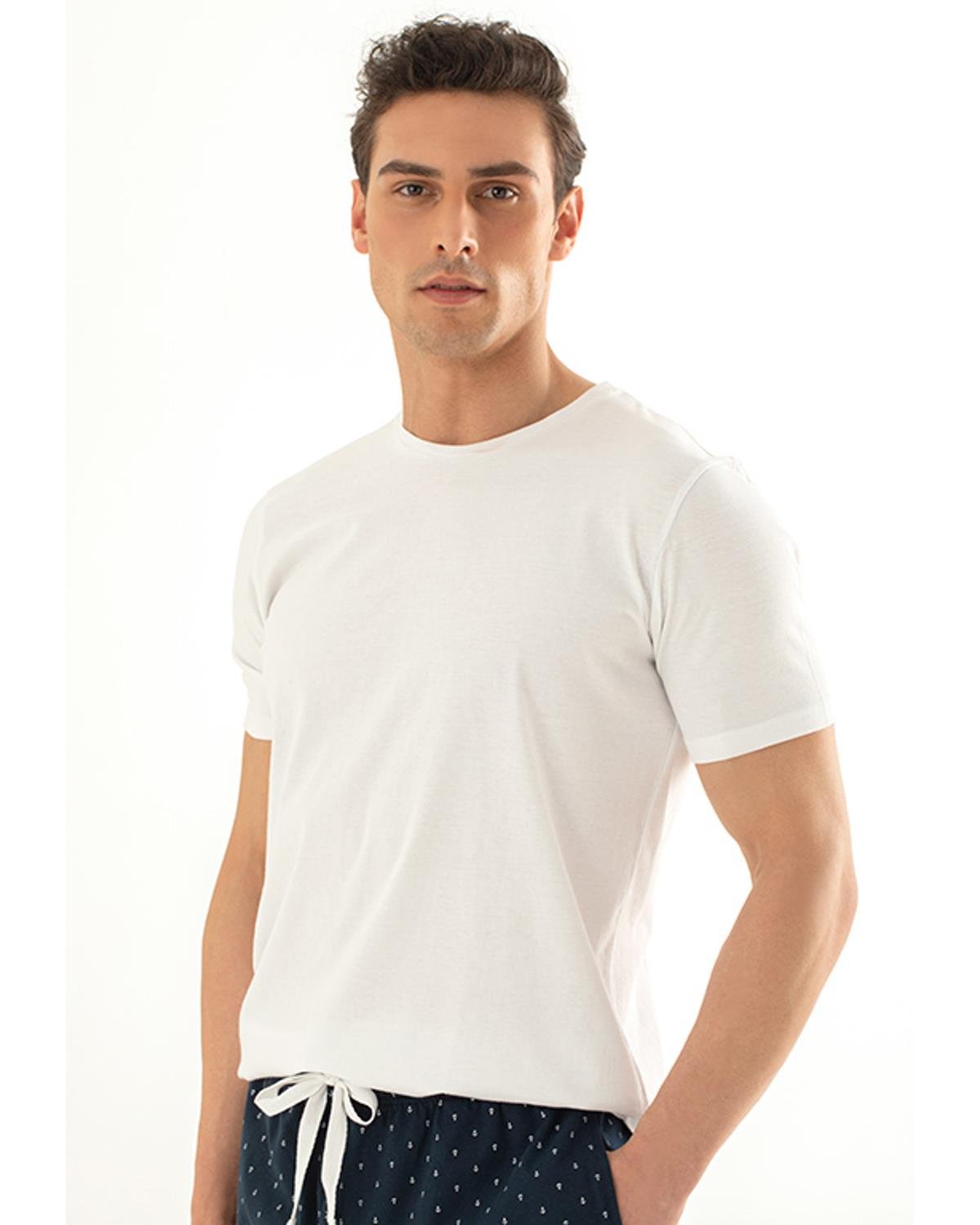 Ocean Комплект Пижама Мъжки Пениран памук L Морскосин