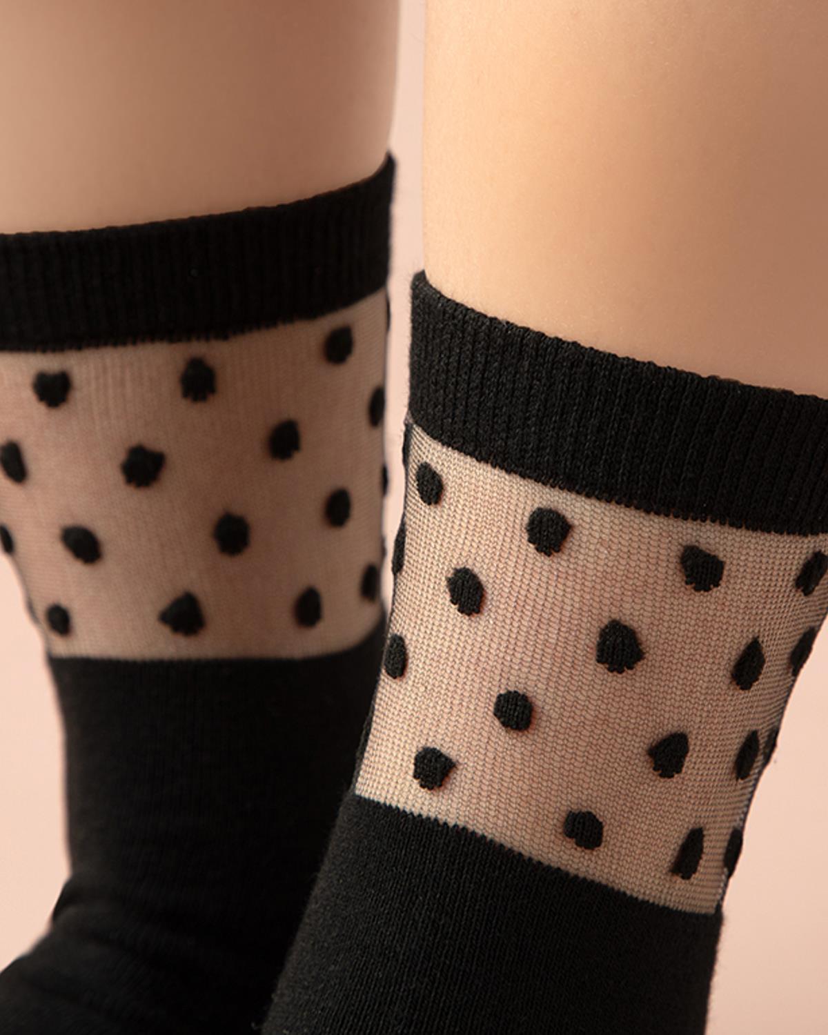 Odes Нюд Чорап Дамски, Памучен, Черно, 36-40