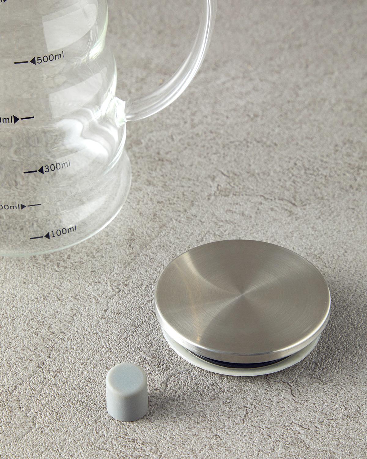 Ornella Borosilicate Oil Cup 600 ml Transparent