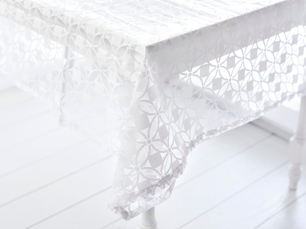 Orni Покривка за Маса Поликоттон White