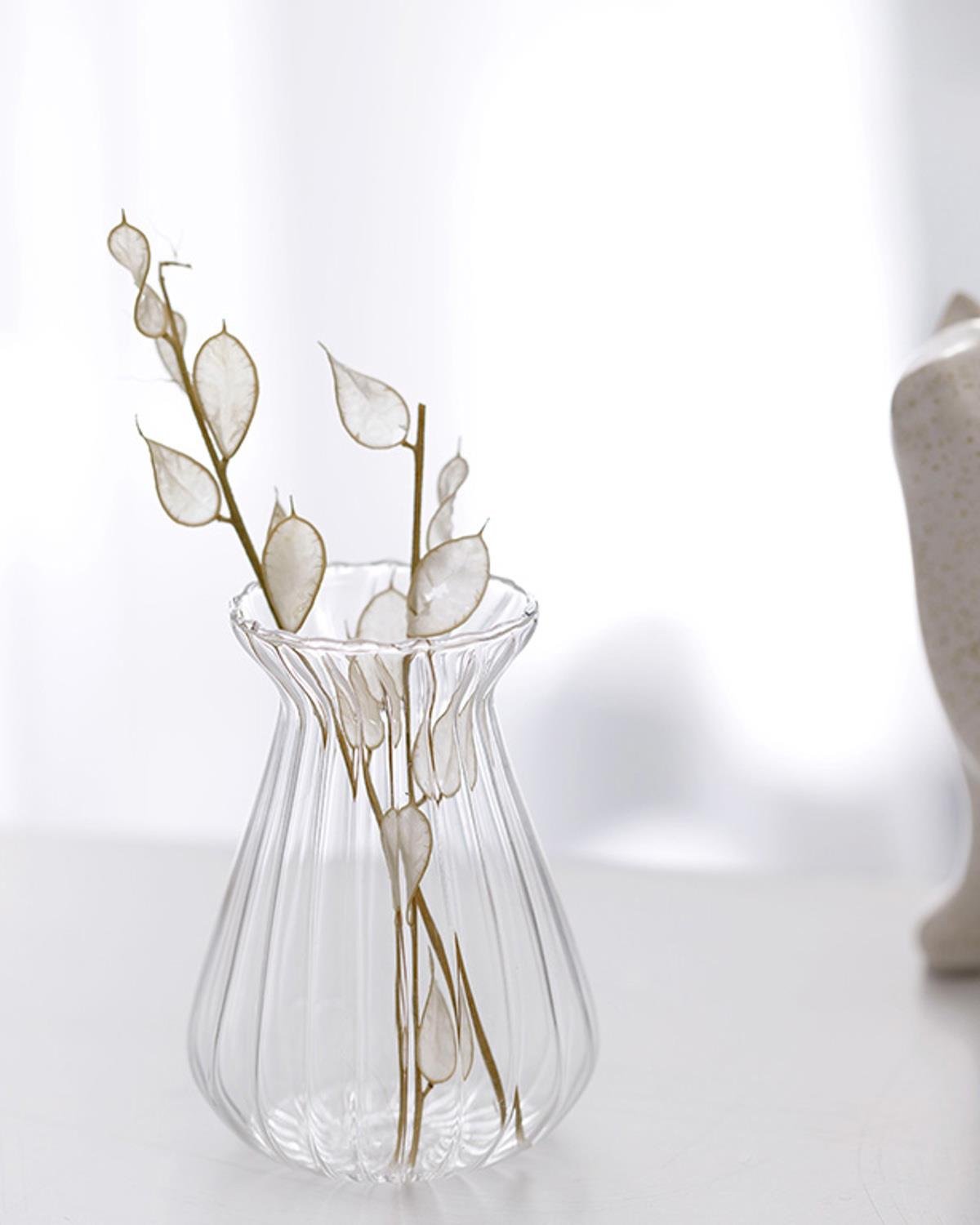 Oval Ваза Стъкло 5,5x8 Прозрачен